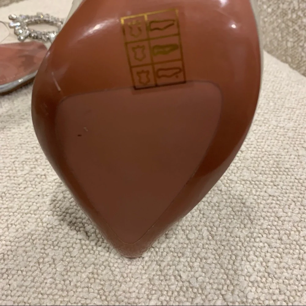 AMINA MUADDI Authentic Begum PVC Slingback Pumps in Transparent - Picture 14 of 16